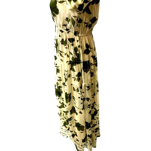 LULUS,Maxi, Sheer, Tiered Layers Prairie Dress,Split Sleeve, Size S, Flowing, - Picture 3 of 15